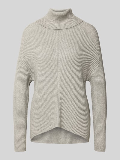 ONLY Golf o kroju regular fit z mieszanki wiskozy model ‘KATIA’ Średnioszary melanż 2