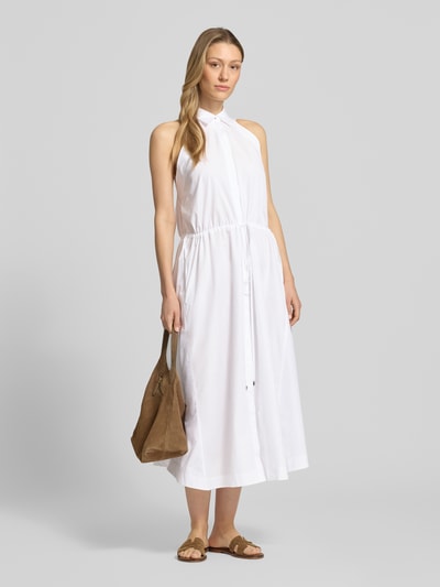 BOSS Blusenkleid aus Baumwolle mit Tunnelzug Weiss 1