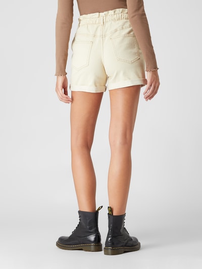 Pieces Jeansshorts mit elastischem Bund Modell 'Peggy' Ecru 5