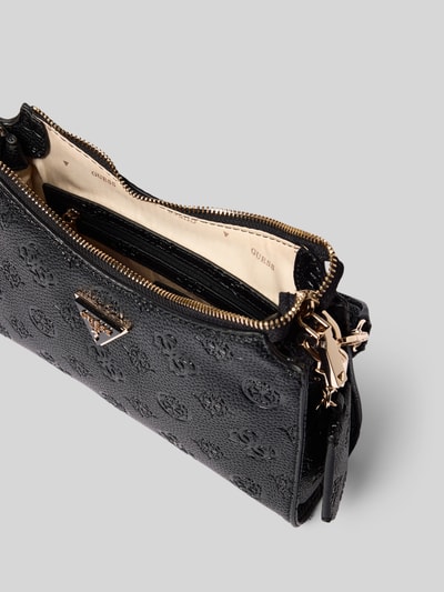 Guess Torebka z detalem z logo model ‘CRESIDIA’ Czarny 5