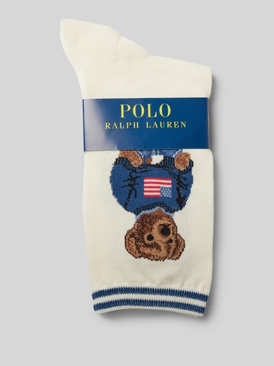 Polo Ralph Lauren Socken mit Motiv-Stitching Offwhite 3