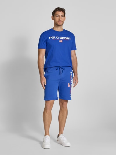 Polo Sport T-Shirt mit Label-Print Royal 1
