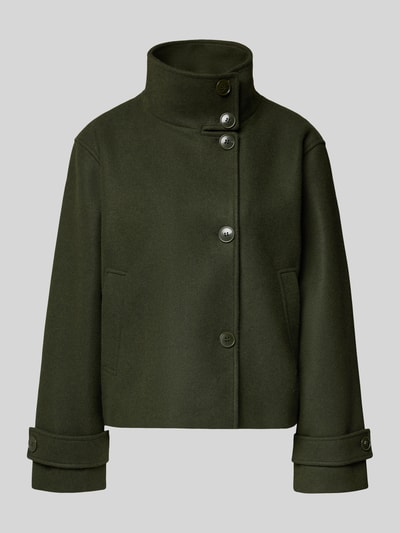 ONLY Kurzmantel mit hohem Stehkragen Khaki 1