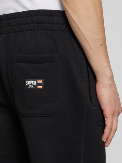 Superdry Sweatpants met labelstitching Zwart - 3