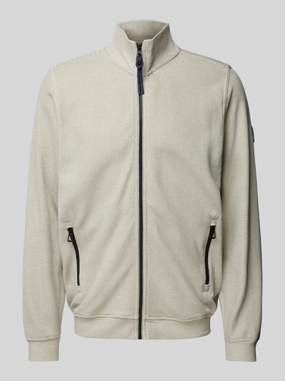 Lerros Sweatjacke mit Label-Patch Modell 'SELANIK' Sand 2