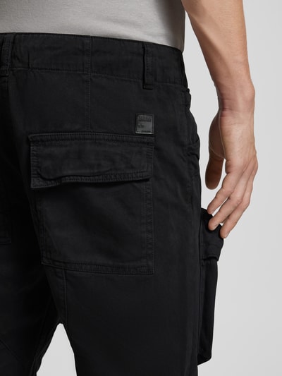 Alpha Industries Regular fit cargobroek met riemlussen, model 'Tactical Pant' Zwart - 3