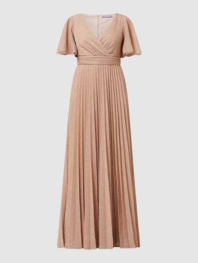 Christian Berg Cocktail Abendkleid aus Chiffon  Altrosa Melange 2