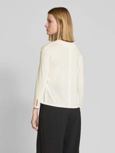 More & More Cardigan mit gerippten Abschlüssen Offwhite 5