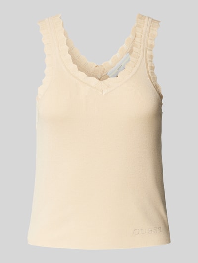 Guess Tanktop in riblook, model 'JOVIE' Zand - 2