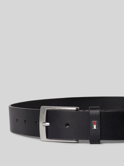 Tommy Hilfiger Leren riem met doornsluiting, model 'ADAN' Zwart - 2