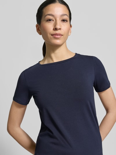 Weekend Max Mara Slim Fit T-Shirt aus Baumwoll-Mix Modell 'MULTIB' Marine 3