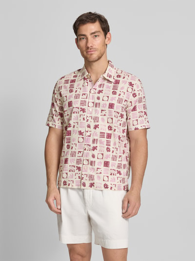 Marc O'Polo Regular Fit Freizeithemd aus reiner Baumwolle  Bordeaux 4