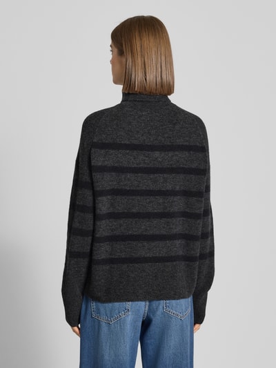 Marc O'Polo Denim Regular fit coltrui van scheerwolmix Antraciet - 5