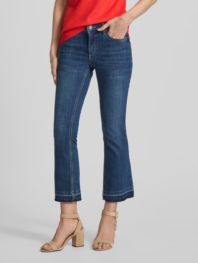 Liu Jo White Flared Jeans mit 5-Pocket-Design Dunkelblau 4