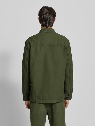 Tommy Hilfiger  Regular Fit Hemdjacke aus reiner Baumwolle Khaki 5