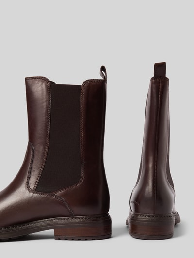 Marc O'Polo Chelsea boots van runderleer, model 'COSI' Donkerbruin - 2