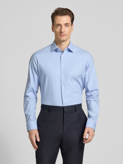 Christian Berg Men Regular Fit Businesshemd mit Kentkragen Bleu 4