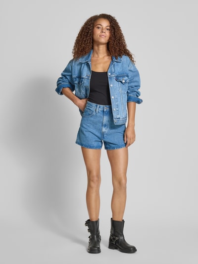 Levi's® High Waisted Mom Fit Jeansshorts mit Eingrifftaschen Jeansblau 1