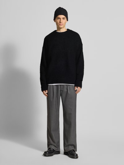 Redefined Rebel Strickpullover mit gerippten Abschlüssen Modell 'MEMPHIS' Black 1