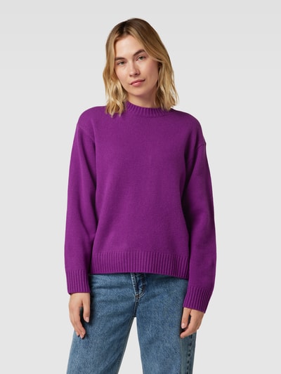 JAKE*S STUDIO WOMAN Gebreide pullover met extra brede schouders Violet - 4