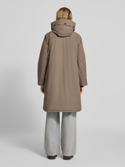 Didriksons Parka met capuchon en klepzakken, model 'AIKO' Leem - 5