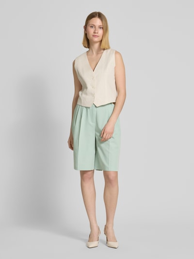 Christian Berg Woman Bermudas mit Eingrifftaschen und Gürtel Mint 1