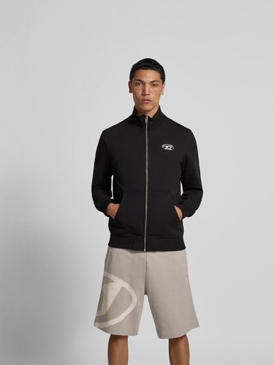 Diesel Sweatjacke mit Stehkragen Black 4