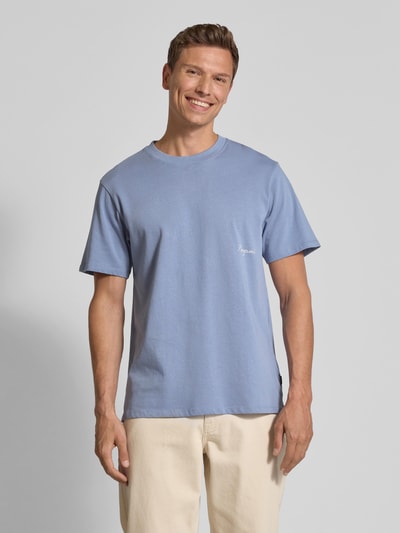 POMPEII BRAND T-Shirt mit Logo-Print Modell 'ADMISSION LETTER MARENGO' Hellblau 4