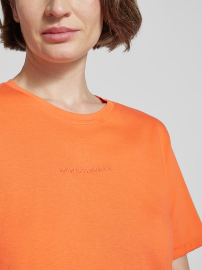 MSCH Copenhagen T-Shirt mit Rundhalsausschnitt Modell 'Terina' Orange 3
