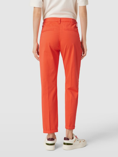 MAC Regular fit broek met knoop- en ritssluiting, model 'TURN UP' Oranje - 5