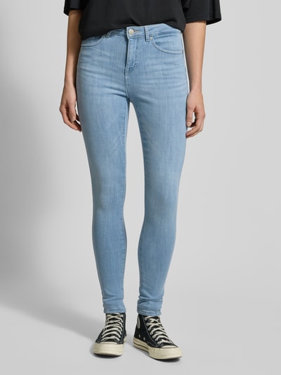 Only Skinny Fit Jeans aus Baumwoll-Mix Modell 'POWER' Hellblau 4