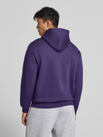 REVIEW Regular Fit Hoodie aus Baumwoll-Mix mit Label-Detail Purple 5