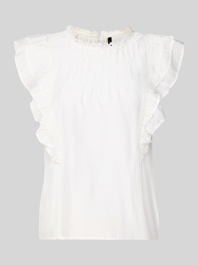 VERO MODA Regular Fit T-Shirt aus Viskose-Mix Modell 'BLISS' Weiss 2