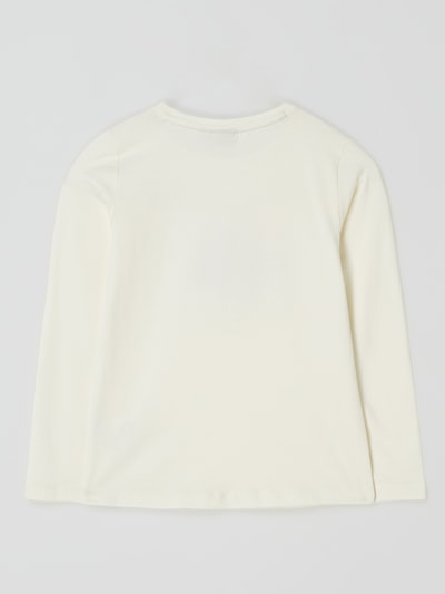 Garcia Longsleeve mit Stretch-Anteil  Offwhite Melange 3