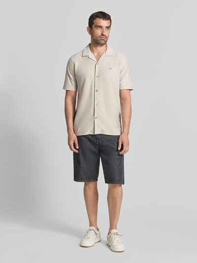 Fynch-Hatton loose fit vrijetijdsoverhemd van puur katoen Offwhite - 1