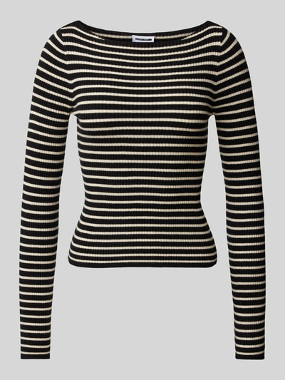 Noisy May Strickpullover mit U-Boot-Ausschnitt Modell 'FINA' Black 2