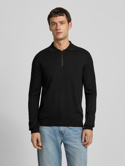 Antony Morato Gebreide pullover met polokraag Zwart - 4