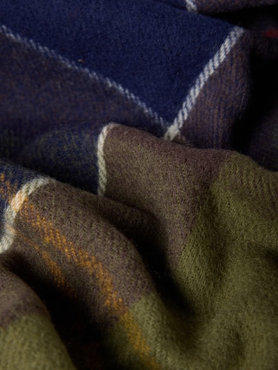 Barbour Sjaal van zuivere lamswol, model 'INVERNESS' Groen - 2