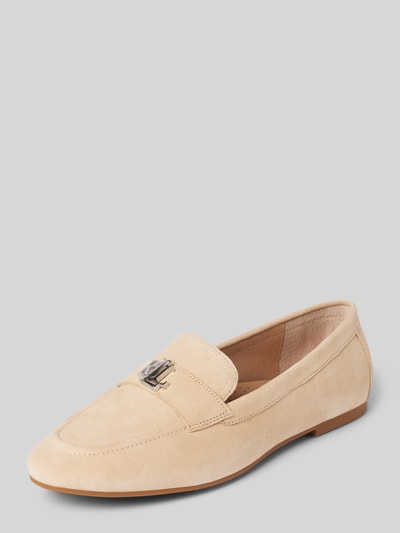 Lauren Ralph Lauren Loafers mit Logo-Applikation Modell 'AVERI III' Sand 1