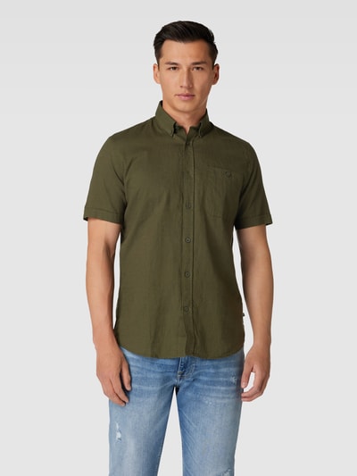 Matinique Koszula casualowa z kołnierzykiem typu button down model ‘trostol’ Khaki 4