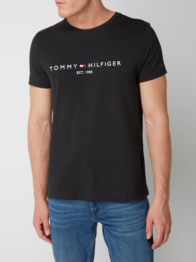 Tommy Hilfiger T-Shirt aus Organic Cotton Black 4