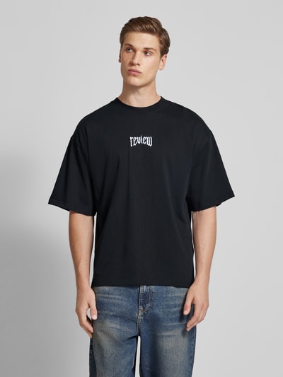 REVIEW Oversized T-Shirt mit Rundhalsausschnitt Black 4