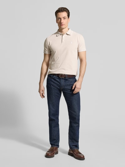 Polo Ralph Lauren Slim Fit Poloshirt aus Baumwoll-Mix Khaki 1