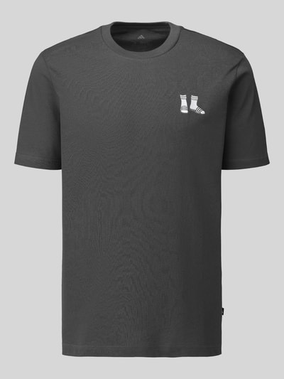 adidas Sportswear T-Shirt mit kleinem Motiv-Print Anthrazit 2