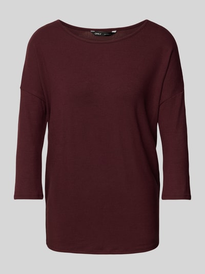 Only Comfort Fit 3/4-Shirt mit Viskose Modell 'GLAMOUR' Bordeaux 2