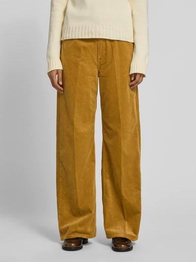 Polo Ralph Lauren Spodnie sztruksowe z szerokimi nogawkami i 5 kieszeniami Camel 4