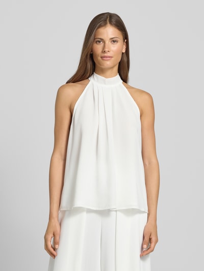 Rinascimento Blousetop met vetersluiting aan de achterkant Wit - 4