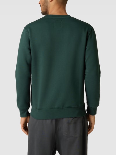 Alpha Industries Sweatshirt mit Logo-Print Modell 'BASIC SWEATER' Petrol 5