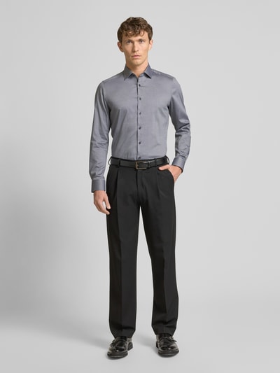 OLYMP Level Five Slim Fit Business-Hemd mit Kentkragen Black 1