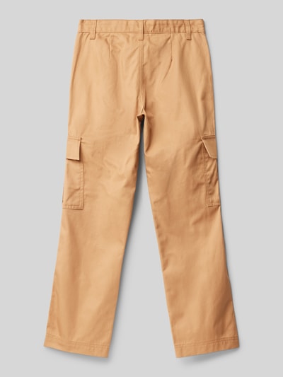 CHAMPION Regular Fit Cargohose mit Label-Patch Camel 3